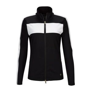New with Tags Lohla Sport Track Jacket size large black with white accents